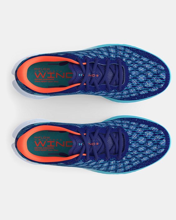 Men's UA Flow Velociti Wind 2 CN Running Shoes in Blue image number 2